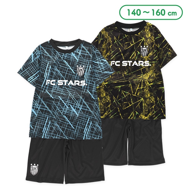 FCSTARS幾何学模様半袖Tシャツ＆ハーフパンツセット